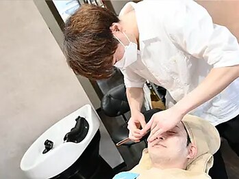 ヘアステーション アンド(Hair Station And)の写真/頭浸浴、ヘッドスパ、シェービング、フェイスケアも全て叶う！プライベートサロンでお悩みも相談しやすい◎