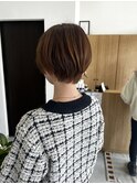 丸みショート×モカブラウン