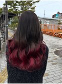 【深みのチェリーレッドグラデーション】