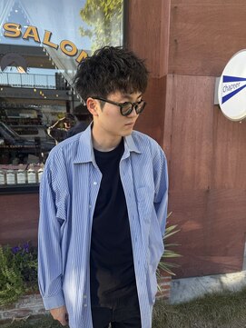 チャプター 問屋町(chapter) スパイキーショートクリームピンパーマツイスパミックスパーマ