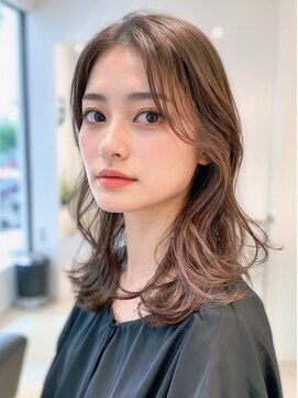 エル 横浜 ウエスト(eL 横浜 west) くびれヘア  美髪  ハイライトカラー　アプリコットオレンジ