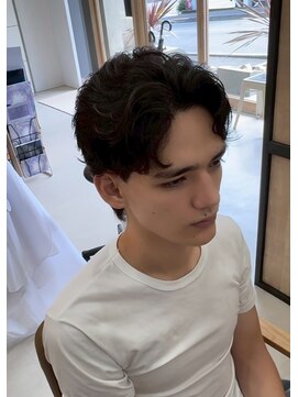 メンズギフト(men's GIFT) フェザーパーマ刈り上げメンズパーマメンズカット