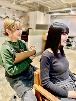 マンツーマンで骨格/髪質/お悩みに合わせたベストなご提案＊日々の生活に溶け込むデザインへ[三ノ宮/元町]