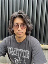 フィフス(fifth) 原宿スパイラルパーマルーズパーマメンズカットセンターパート