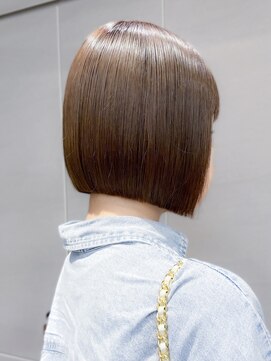 ロンド ロワール 門前仲町(Lond Loire) ボブショートボブ縮毛矯正ベージュグレージュ門前仲町