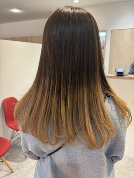 アズールサン 草加西口店(azule-sun) グラデーションカラー,デザインカラー,ベージュカラー【草加】