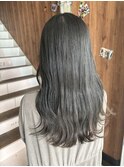 ブルーブラック×透明感カラー