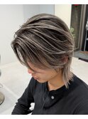 ホワイトシルバーバレイヤージュシャドールーツ