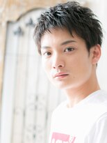 トニーアンドガイ メン 与野駅前店(TONI&GUY MEN)&nbsp;学生アップバング無造作ブラック短髪スパイキーショートk与野