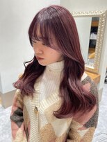 エムサロン 前橋川原(emusalon)&nbsp;ピンクラベンダー/ ブリーチなしダブルカラー /くびれヘア