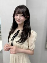 プリアバイポプルス 渋谷(pria by popls)&nbsp;ミディアムレイヤーハッシュカット顔周りレイヤーカット韓国ヘア