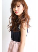 【大人のロング】アッシュベージュ×ウェーブロング