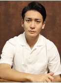 大人の七三ショート