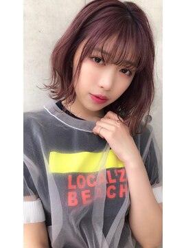 ベイビー 上野(BABY) ピンクバイオレット外ハネボブ