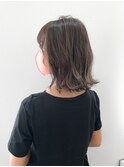 大人かわいい/美髪/こなれミディ/くびれヘア/くすみカラー