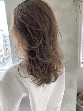 オースティン 流山おおたかの森(AUSTIN) 大人かわいい前髪セシルカットココアブラウンフリンジウェーブ