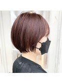 【ラズベリーピンク×ショートボブ】【水越】