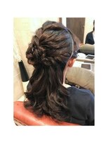 ヘアリゾートエーアイ 北千住店(hair resort Ai)&nbsp;編み込みお花ハーフアップ★Ai北千住