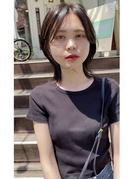 モリオ フロム ロンドン 大宮2号店(morio from London) 【なかじま ひびき】インナーハイライト×ウルフヘア