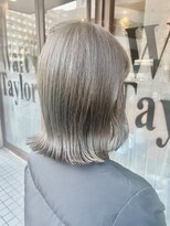 ワフトテイラー(Waft Taylor)&nbsp;切りぱなしオリーブベージュ韓国風サイドバング