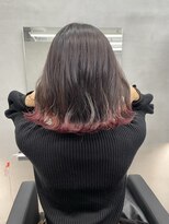 ジエクトカナウ 大阪梅田店(The Ect canow) ボルドーカラー/ワインレッド/裾カラー/裾グラデーションカラー