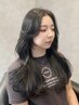 【lina指名限定】髪質改善ケアカラー+韓国カット+プレミアムトリートメント