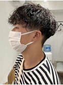 波巻きパーマツイストスパイラル韓国センターパート