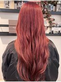 ダブルカラーピンクベージュベージュカラーケアブリーチレイヤー