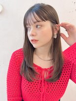 ヘアラウンジ ビーチ 青山 外苑前(hair lounge BEACH) フルバングレイヤーナチュラルストレート