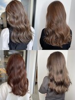 美容室フルール 20代30代40代髪質改善カラーショコラアッシュ艶感ロブヘアー