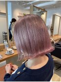 ピンク×ボブ