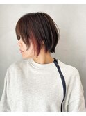 マッシュショート×インナーカラー◎