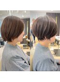ひし形ショート/前下がりショート/絶壁解消30代/40代【橋本】