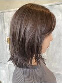 大人ショートボブショートカットココアアッシュくびれミディ