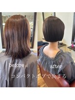 ウニレ バイ センス(unire by sense)&nbsp;【ボブ】簡単にまとまるコンパクトボブスタイル