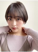 ★前下がりショートボブハンサムショートカットカラーパーマケア