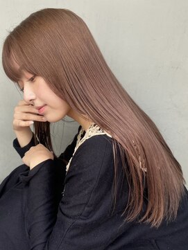 エクラート ミリア 船橋(ECLART milia) ほんのりピンクブラウン|髪質改善で作るナチュラルストレート