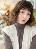 レトロガーリーオン眉くせ毛風ロブTb8戸田公園20代30代40代