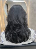 メルティカラーフェミニンロング似合わせカット