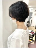 ショートボブ/丸みショート/マッシュ/暗髪ショート