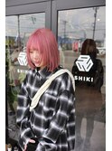 pink/ピンク/ハイトーン/ボブ