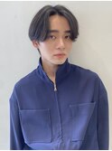 ニュアンスパーマ　毛流れパーマ　センターパート　MOMO