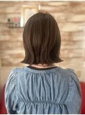 切りっぱなしボブ×次世代髪質改善カラー