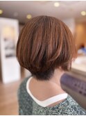 40代50代60代華やかショート艶感カラー
