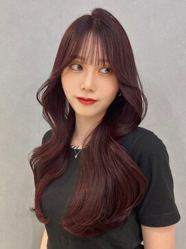 シー(See.) 韓国へアレイヤーカット顔周りカットブリーチなしカラーA