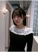 ココアベージュ/クラゲヘアー/オリーブグレー/小顔/ヘイリーボブ