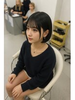 ヌードルバイコア(noodle by CoRe.gn)&nbsp;ばっさりカットボブ縮毛矯正ストレート