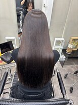 ファビ 渋谷(Fab) くびれヘア/暗めカラー/アプリコットオレンジ/縮毛矯正