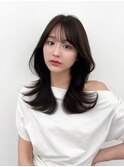 くびれレイヤー/顔まわりカット/レイヤーカット/小顔ヘア