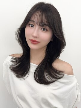 アマトウキョウスマートサロン(AMA TOKYO×Smart Salon) くびれミディアムレイヤー/顔まわりカット/美髪レイヤーカット